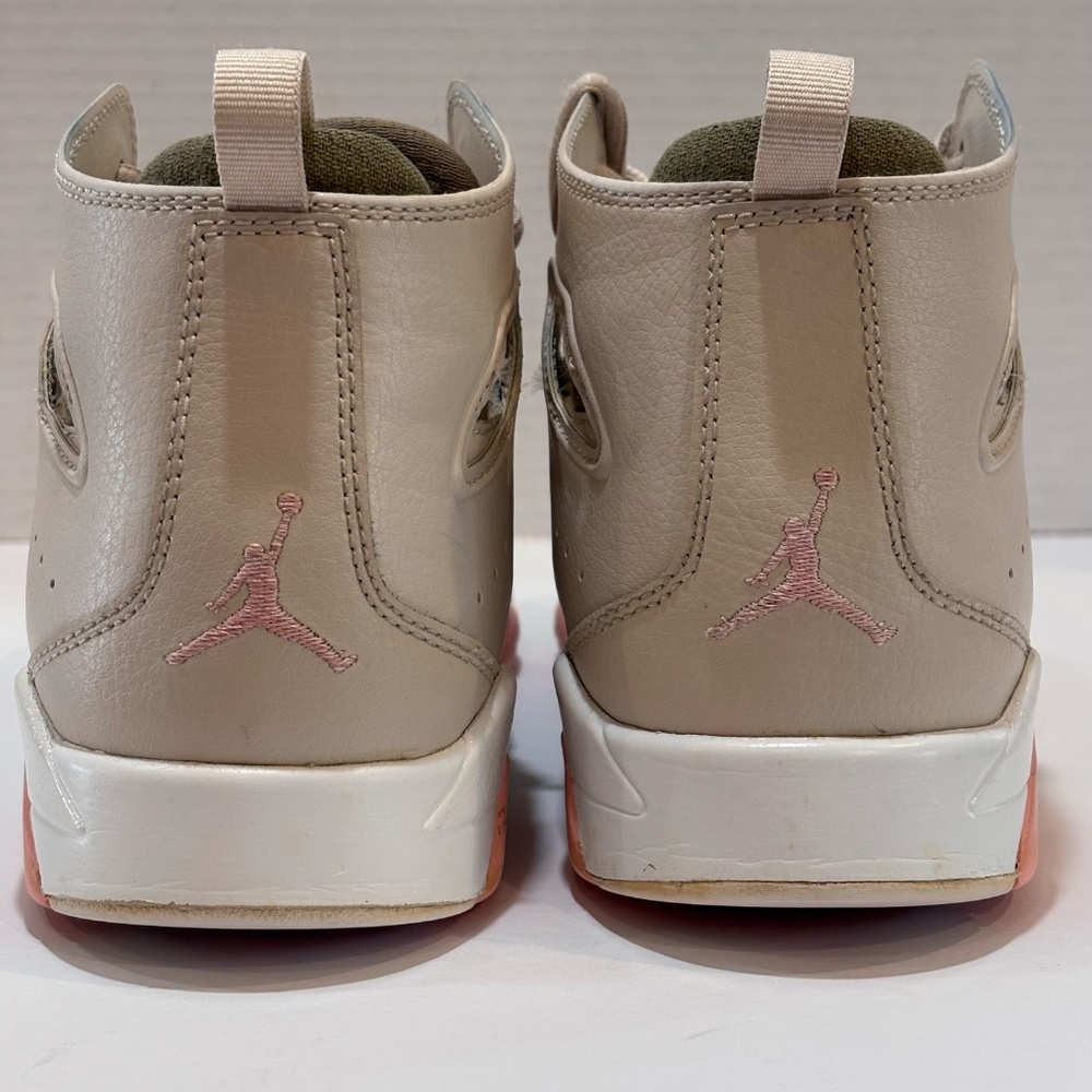 Jordan Flight Club 91 GS Sneakers Basketball Shoes SZ 6.5Y/8 W Beige Green Coral - Picture 5 of 13